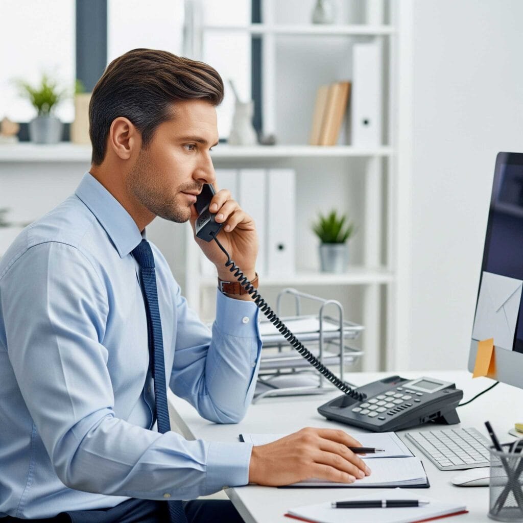 Homme au téléphone